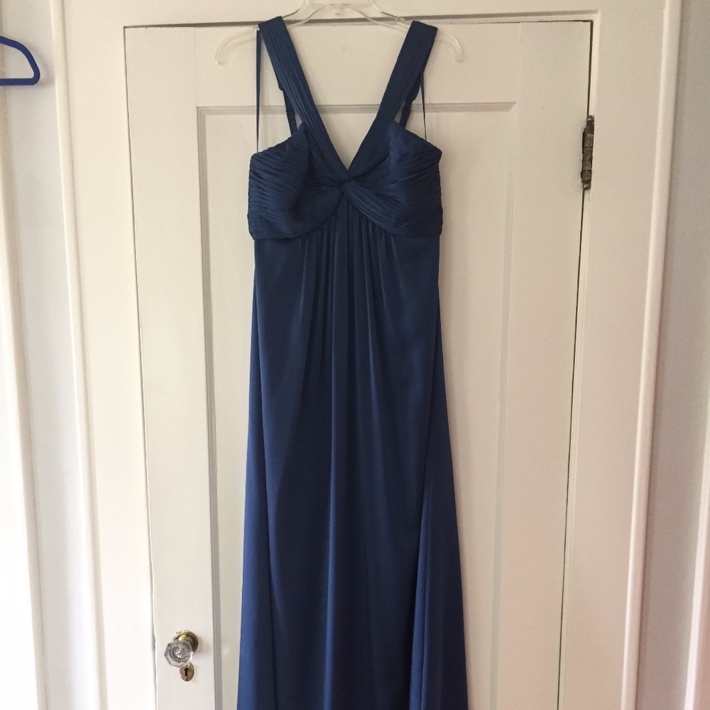 BCBG Blue Satin Dress